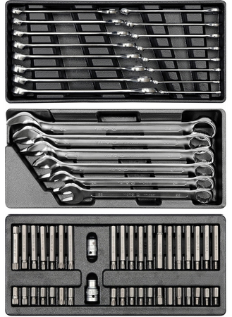 Szafka serwisowa narzędziowa warsztatowa wózek z narzędziami 165 el YT-55293 YATO