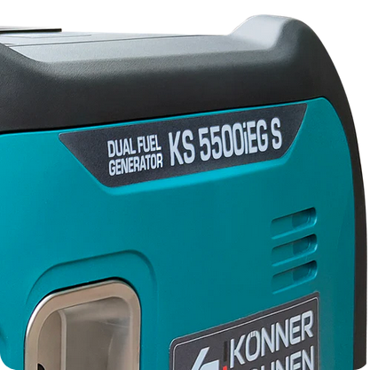 Agregat generator prądotwórczy benzynowo-gazowy inwerterowy rozruch KS5500iEG S Könner & Söhnen KS