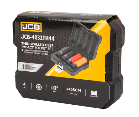 Klucz pneumatyczny udarowy do kół 1/2" BJC + nasadki do felg 17-19mm JCB
