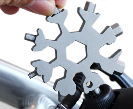 Klucz wielofunkcyjny śnieżynka 18w1 brelok gadżet FALON-TECH