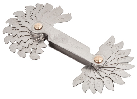 Gwintomierz miernik gwintu wzornik grzebień 0,25-6mm 24 el FALON-TECH