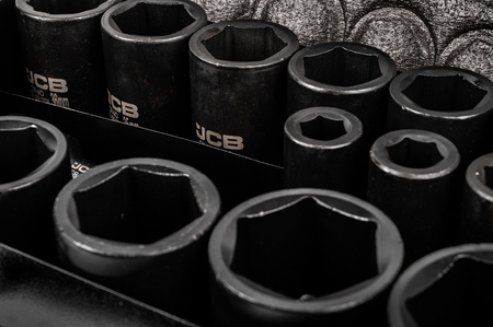 Zestaw nasadki udarowe głębokie do klucz pneumatyczny 3/4" 17el 17-50mm JCB