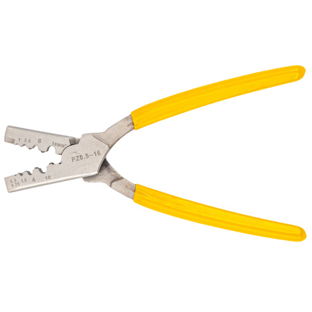 Szczypce do zaciskania tulejek kablowych praska 0.5-16mm SILVER