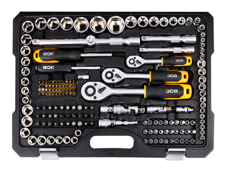 Zestaw narzędziowy klucze nasadowe oczkowe płaskie torx nasadki 218el JCB