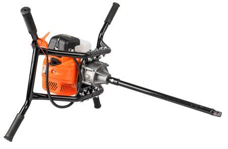 Wiertnica glebowa świder spalinowy 2-os do gleby ziemi 3 wiertła przedłużka GEKO