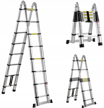 Drabina teleskopowa przegubowa aluminiowa 5m 150kg GEKO