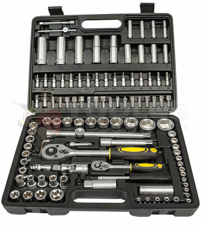 Zestaw Klucze Nasadowe 108el + Bity Torx Hex SPLINE 40el CRV