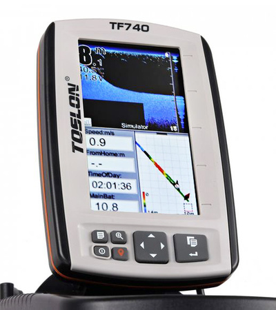 Echosonda wędkarska GPS do łódki zanętowej TF740 TOSLON