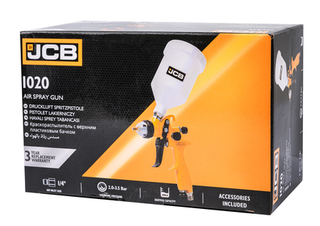 Pistolet malarski lakierniczy do malowania pneumatyczny 1.4 mm 600ml JCB