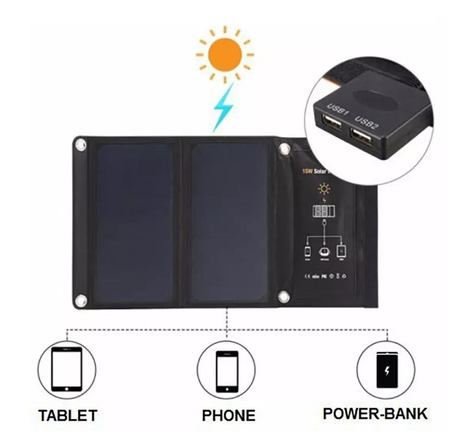 Przenośny panel solarny TRAVEL SOLAR 21W USB SKŁADANY VOLT POLSKA