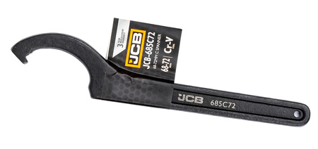 Klucz hakowy z noskiem pazurem nastawny do nakrętek 68-72 mm JCB