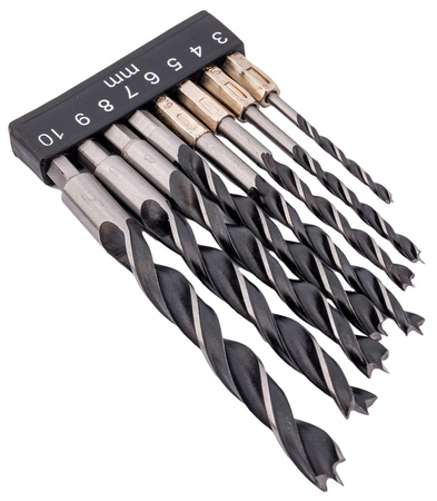 Wiertła do drewna HEX sześciokąt zestaw 3-10mm 8szt