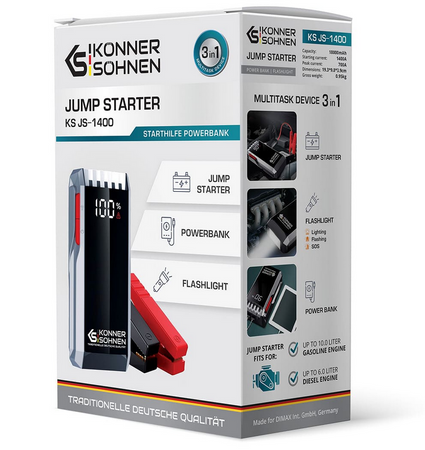 Urządzenie rozruchowe KS JS-1400 starter 18000 mAh Könner & Söhnen KS
