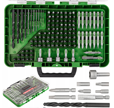 Zestaw akcesoriów do drewna i metalu stal CRV 120 elem. walizka ROCKFORCE