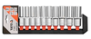 Nasadki udarowe klucze nasadowe długie 1/2" 10-24 mm zestaw 10el YT-38861 YATO