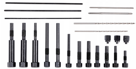 Zestaw do wykręcania urywanych żarników świec żarowych M8 i M10 22el. FALON-TECH