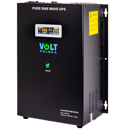 Przetwornica napięcia SINUSUPS-800 (12V/230V/800W) + Akumulator 55Ah VOLT POLSKA