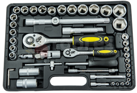 Zestaw Klucze Nasadowe 94el + Bity Torx Hex SPLINE 40el YATO