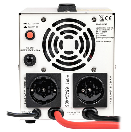 Przetwornica UPS Awaryjne Zasilanie Pieca CO SINUSPRO-850E PLUS (12V/230V/850W) VOLT POLSKA