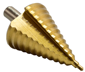 Wiertło stożkowe stopniowe tytanowe 4-52 mm HSS SILVER