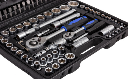 Zestaw narzędziowy klucze nasadowe bity torx 108 szt MASTIFF