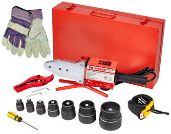 Zgrzewarka polifuzyjna zgrzewarki do zgrzewania rur pp matryce 16-63 2700W GEKO