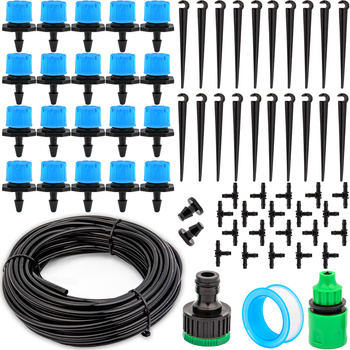 Zestaw do nawadniania kropelkowego 67 elementów + wąż 20m TOOLES