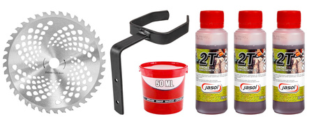 Kosa spalinowa podkaszarka 6 KM John Gardener + Akcesoria