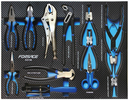 Szafka warsztatowa wózek narzędziowy z wyposażeniem klucze nasadowe 274 el. FORSAGE