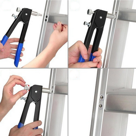 Nitownica ręczna z 5 końcówkami do nitonakrętek M3-M8 + 100szt nitów nitonakrętek FALON-TECH