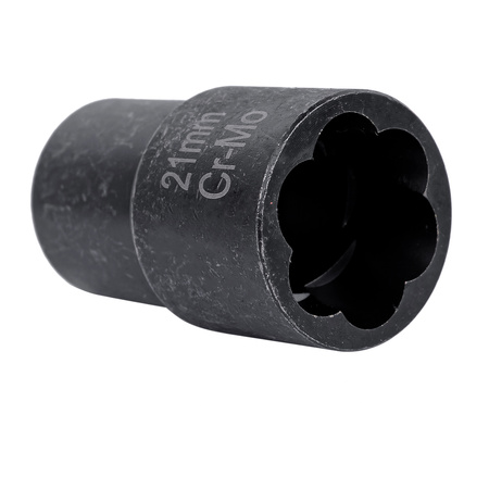 Nasadka do obrobionych uszkodzonych zerwanych śrub mocna crmo 1/2" 21mm FALON-TECH