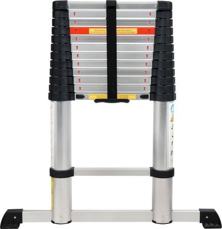 Teleskopowa drabina aluminiowa 3,8m 13 stopni automatycznie składana YATO