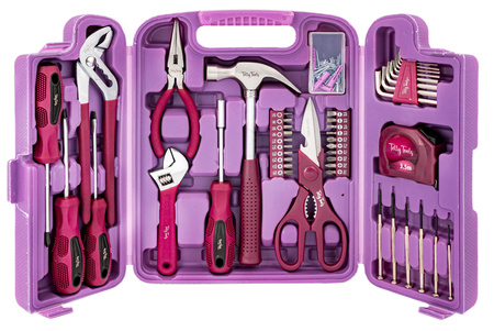 Zestaw narzędziowy klucze nasadowe bity młotek 135 elementów TellyTools TRADE HOUSE