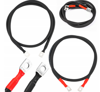 Kabel przewód do łączenia akumulatorów 100 cm 1m agm żelowe komplet 2 sztuk VOLT POLSKA